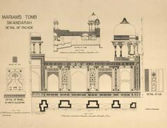 Hindu style facade detailing on Mariam-uz-Zamani's tomb