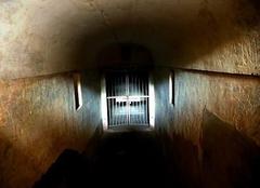 Cenotaph of Mariam-uz-Zamani's grave with steps leading underground