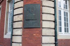 Plaque of Johann Conrad Schlaun at the Fürstbischöfliches Schloss in Münster