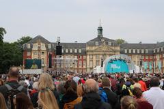 Eucharist celebration at Schlossplatz Münster during Katholikentag 2018