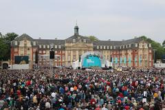 Catholic Mass at Schlossplatz Münster during 2018 Deutscher Katholikentag