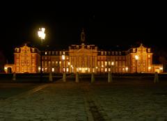 Münster Castle at night