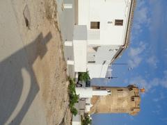 Torre de Paterna with surrounding shade, historic tower in Spain