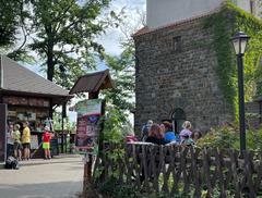 Diana Observation Tower in Karlovy Vary, Czech Republic, during a student visit in June 2022