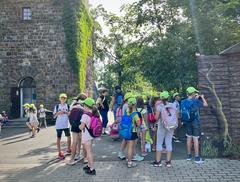 Diana Observation Tower in Karlovy Vary with student visitors