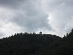 View of Diana Observation Tower in Karlovy Vary