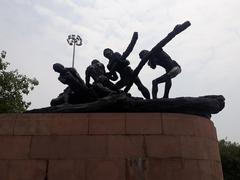 Triumph of Labour statue at Marina Beach in Chennai