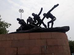 Triumph of Labour statue at Marina Beach Chennai