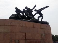 Triumph of Labour statue at Marina Beach in Chennai