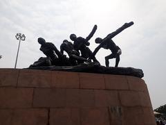 Triumph of Labour statue at Marina Beach in Chennai