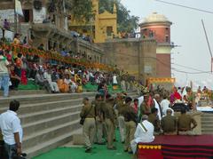 Nag Nathaiya festival spectators in Varanasi