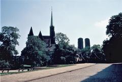 Kreuzkirche in Wrocław with cathedral towers in the background