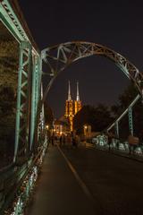 Most Tumski bridge in Wrocław, Śródmieście