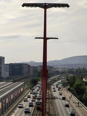 Budapest Rákóczi Bridge at sunset