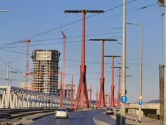 Budapest Rákóczi Bridge at dusk