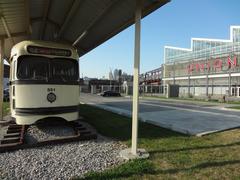 Historic Streetcar #551 on display at Union Station in Kansas City