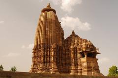 Khajuraho temple intricate stone carvings