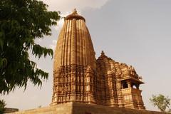 ancient Hindu temple details in Khajuraho, India
