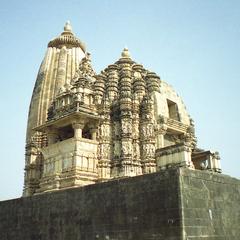 Khajuraho temple with intricate carvings