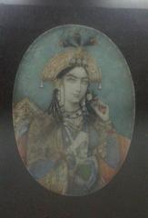 Portrait of Mughal empress on ivory