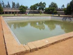 Inside view of a water tank at Vattakottai Fort