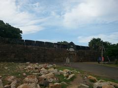 Vattakottai Fort with lush greenery and water in Kanyakumari