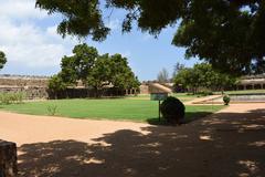 Vattakottai Fort with lush greenery and clear sky