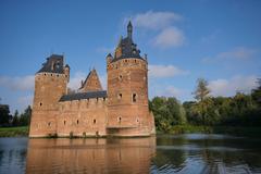 Feudal castle of Beersel in Lotsestraat 63, Beervelde, Flemish Region