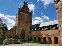 Château de Beersel courtyard, Sud de Bruxelles, Belgique