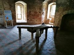 Torture table in Beersel Castle kitchen