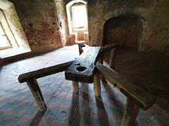 Torture table at Beersel Castle kitchen