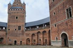 Feudal Castle of Beersel in Flemish Region