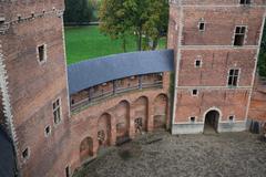 Feudal Castle of Beersel in Flemish Region