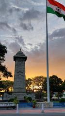 Victory War Memorial in Chennai with lush green surroundings