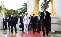 President Vladimir Putin at War Memorial in Vietnam