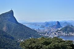 View of Corcovado and Sugarloaf Mountain in Rio de Janeiro