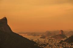 Sunset at Vista Chinesa overlooking Tijuca Forest