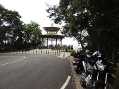 Vista Chinesa in Parque Nacional da Tijuca with lush greenery and a traditional pavilion