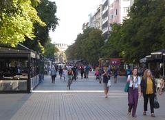 Boulevard Vitosha in Sofia, Bulgaria