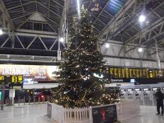 Christmas tree at Waterloo Station