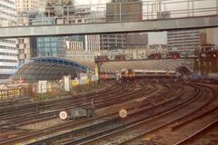 Entering Waterloo Station, London