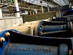 Waterloo Station hydraulic buffers