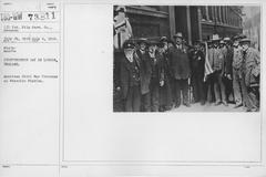 American Civil War veterans at Waterloo Station in London on Independence Day, 1918