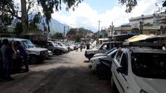 Buntar town in Kullu district, Himachal Pradesh