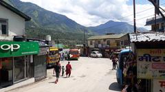 Bhuntar town in Kullu district, Himachal Pradesh