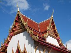 Southwest view of Wat Buddhapadipa Temple in Wimbledon