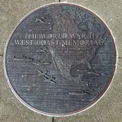 West Coast Memorial to the Missing of World War II in January 2024