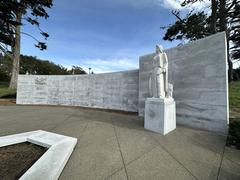 West Coast Memorial to the Missing of World War II in January 2024