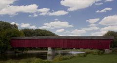 Covered Bridge in West Montrose, Ontario Canada