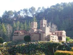 Monastery of Sant Pere de Rodes scale model at Catalunya en Miniatura